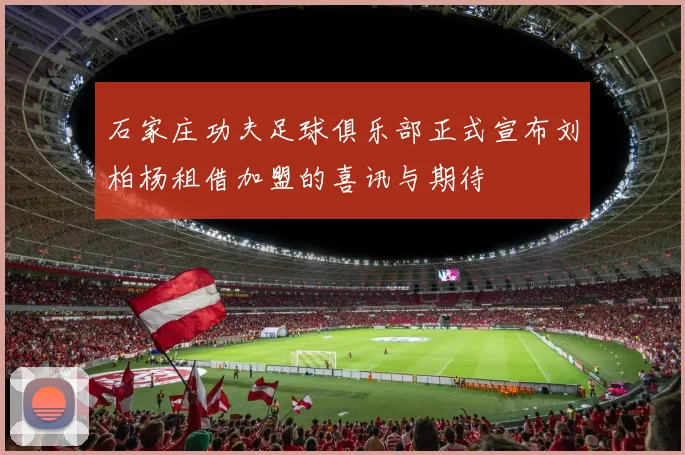 石家庄功夫足球俱乐部正式宣布刘柏杨租借加盟的喜讯与期待